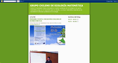 Desktop Screenshot of ecologia-matematica.blogspot.com
