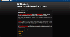 Desktop Screenshot of casadelamusicaec.blogspot.com