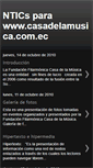 Mobile Screenshot of casadelamusicaec.blogspot.com