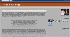 Desktop Screenshot of findyourfeet.blogspot.com