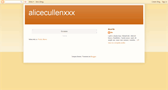 Desktop Screenshot of alicecullenxxx.blogspot.com