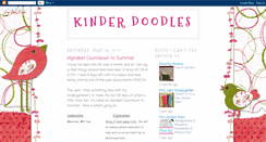 Desktop Screenshot of kinderdoodles.blogspot.com