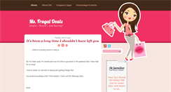 Desktop Screenshot of msfrugal.blogspot.com