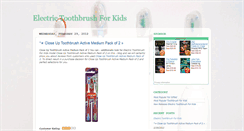 Desktop Screenshot of electrictoothbrushforkids.blogspot.com