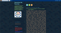 Desktop Screenshot of derechosnofavores.blogspot.com