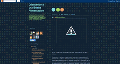 Desktop Screenshot of orientandoaunabuenaalimentacion.blogspot.com