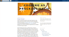 Desktop Screenshot of cookingasprocrastination.blogspot.com