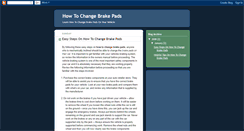 Desktop Screenshot of howtochangebrakepads.blogspot.com