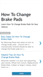 Mobile Screenshot of howtochangebrakepads.blogspot.com