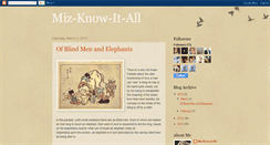 Desktop Screenshot of miz-knows-it-all.blogspot.com
