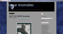 Desktop Screenshot of lunar-anomalies.blogspot.com