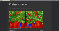 Desktop Screenshot of chrissandrasart.blogspot.com