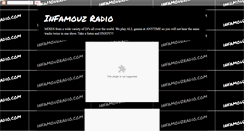 Desktop Screenshot of infamouzradio.blogspot.com