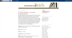 Desktop Screenshot of constructionlawbriefs.blogspot.com