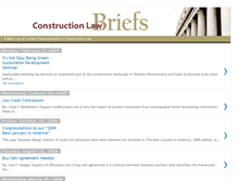 Tablet Screenshot of constructionlawbriefs.blogspot.com