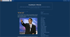 Desktop Screenshot of hannahprice.blogspot.com