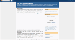 Desktop Screenshot of freesapcertificationmaterial.blogspot.com