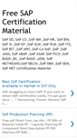 Mobile Screenshot of freesapcertificationmaterial.blogspot.com