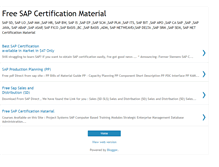 Tablet Screenshot of freesapcertificationmaterial.blogspot.com