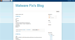 Desktop Screenshot of malwarefixes.blogspot.com