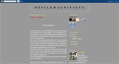 Desktop Screenshot of defilemagnifique.blogspot.com