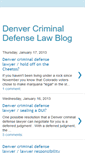 Mobile Screenshot of denvercrimlaw.blogspot.com