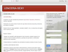 Tablet Screenshot of lenceria-sexy.blogspot.com