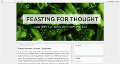 Desktop Screenshot of feastingforthought.blogspot.com