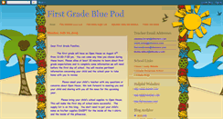 Desktop Screenshot of firstgradebluepod.blogspot.com