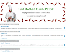 Tablet Screenshot of cocinandoconpierre.blogspot.com