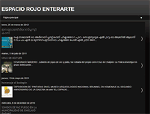 Tablet Screenshot of espaciorojolima.blogspot.com