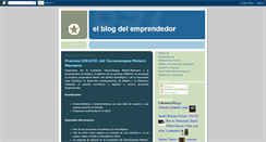 Desktop Screenshot of elblogdelemprendedor.blogspot.com