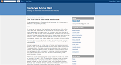 Desktop Screenshot of carolynannahall.blogspot.com