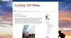 Desktop Screenshot of cycling100miles.blogspot.com