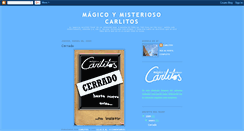 Desktop Screenshot of magicoymisteriosocarlitos.blogspot.com