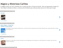 Tablet Screenshot of magicoymisteriosocarlitos.blogspot.com