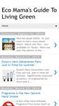 Mobile Screenshot of ecomamasguidetolivinggreen.blogspot.com