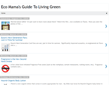 Tablet Screenshot of ecomamasguidetolivinggreen.blogspot.com