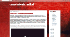 Desktop Screenshot of conocimientoradikal.blogspot.com