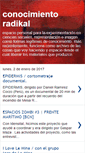 Mobile Screenshot of conocimientoradikal.blogspot.com