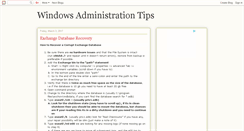 Desktop Screenshot of admintip.blogspot.com