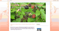 Desktop Screenshot of healthyeatinghealthyplanet.blogspot.com