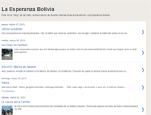 Tablet Screenshot of laesperanzabolivia.blogspot.com