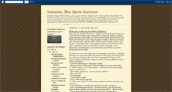 Desktop Screenshot of lamentomasqueroescrever.blogspot.com