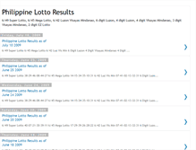 Tablet Screenshot of philippine-lotto-results.blogspot.com