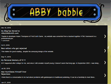 Tablet Screenshot of abbybabble.blogspot.com