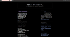 Desktop Screenshot of feralgothsoul.blogspot.com