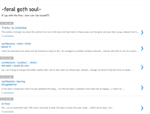 Tablet Screenshot of feralgothsoul.blogspot.com