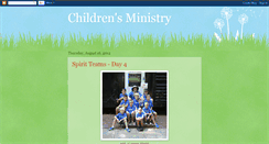 Desktop Screenshot of fbcnchildrensministry.blogspot.com