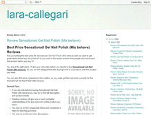 Tablet Screenshot of lara-callegari.blogspot.com